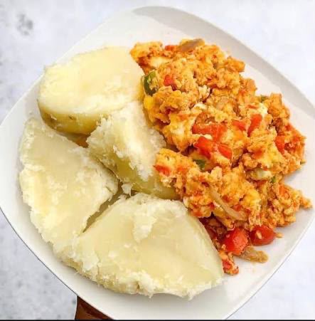 Yam and Egg Sauce