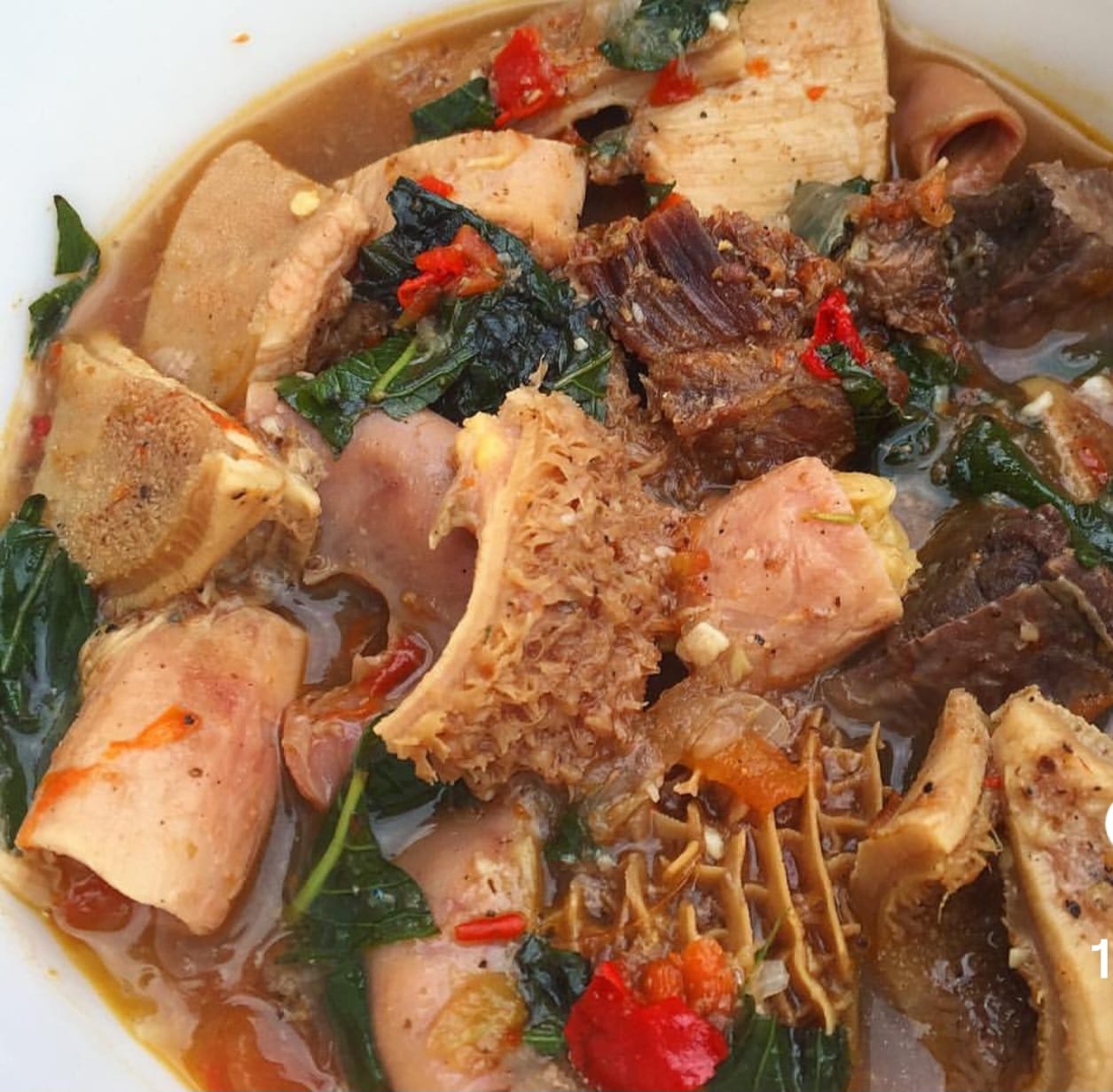 Ram meat pepper soup