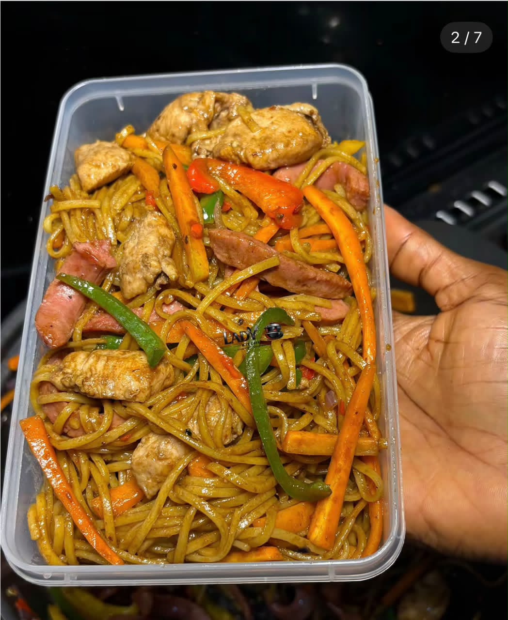 Stir fried pasta